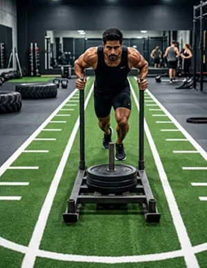 U-SHAPE TURF TRACK